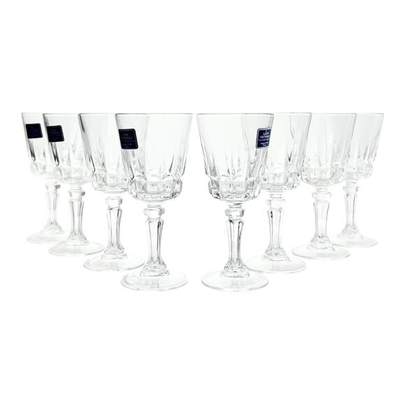Cristal d’Arques “Chantelle” Set of 8 Cordial Glasses 4 3/8” 2oz Lady Victoria - Picture 1 of 6